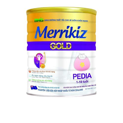 COMBO 3 Lon Sữa Bột Merrikiz Pedia Gold tặng hộp siro CÁ MẬP