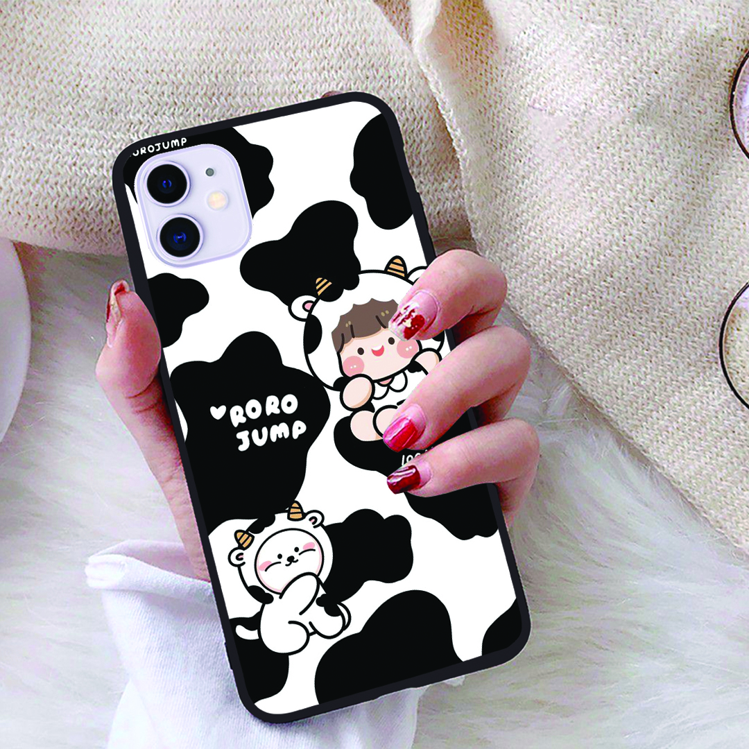 Ốp lưng iPhone 11 viền dẻo TPU BST Bò Sữa