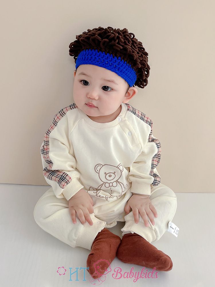 Mũ len xù sành điệu cho bé trai - bé gái