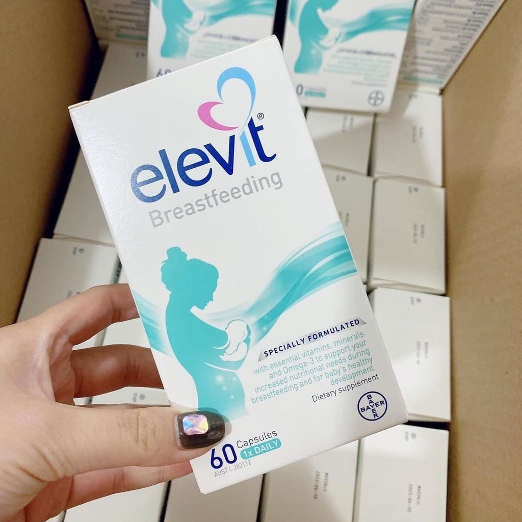 Elevit Bú - Elevit Sau Sinh - Elevit Breastfeeding 60 viên-Úc