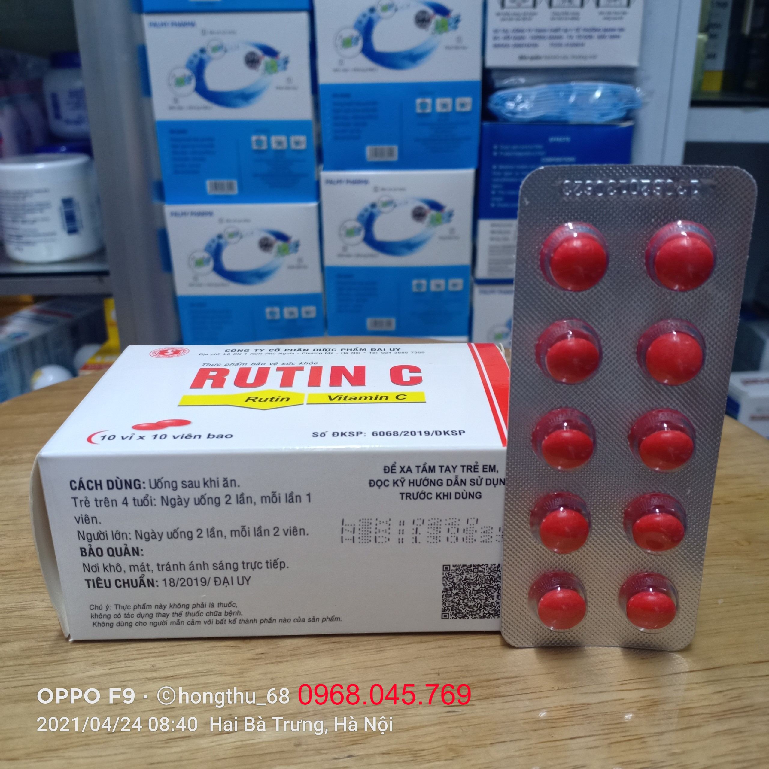 Rutin C hộp 100 viên