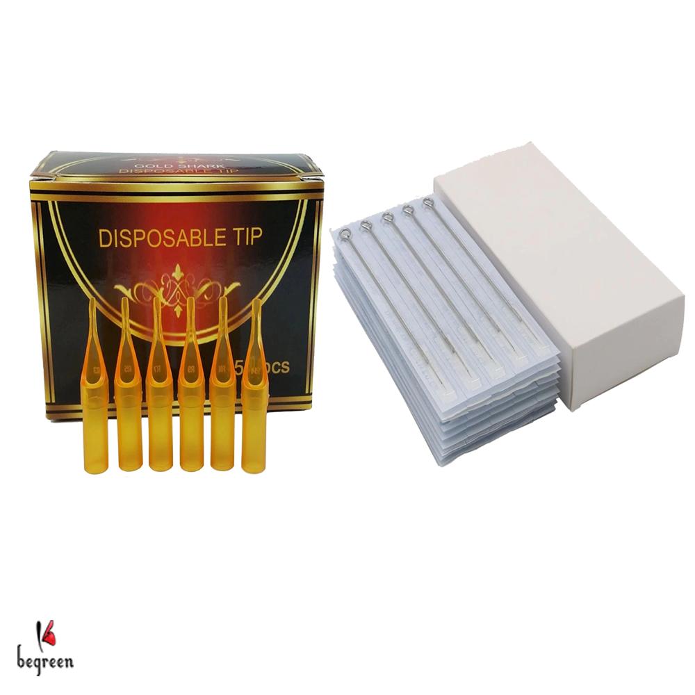 Bộ Combo Kim Ngòi Trộn Các Size Dùng Cho Máy Xăm Coil Golden Shark