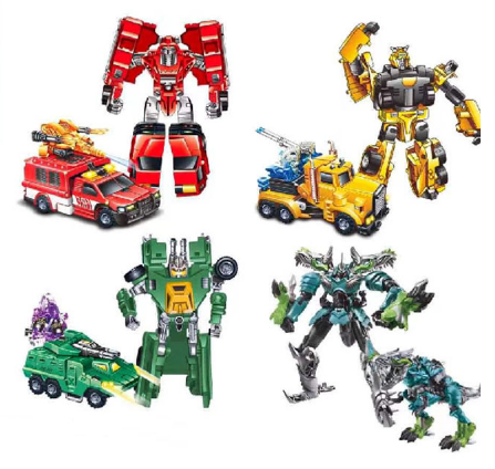 Đồ Chơi Robot Biến Hình Transformer, Lắp Ráp Robot Deformation, ThunderBolt Warrior Ngẫu Nhiên 02082