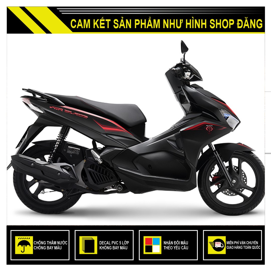 TEM RỜI AIRBLADE MẪU ĐỜI 2017 ĐỎ ĐEN