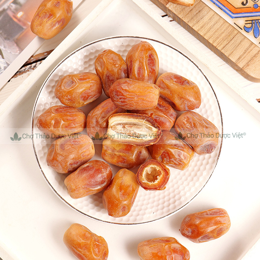 Chà là sấy dẻo 500g (Chà là khô tạo vị ngọt tự nhiên, món ăn vặt tốt cho người ăn kiêng)- Chợ Thảo Dược Việt