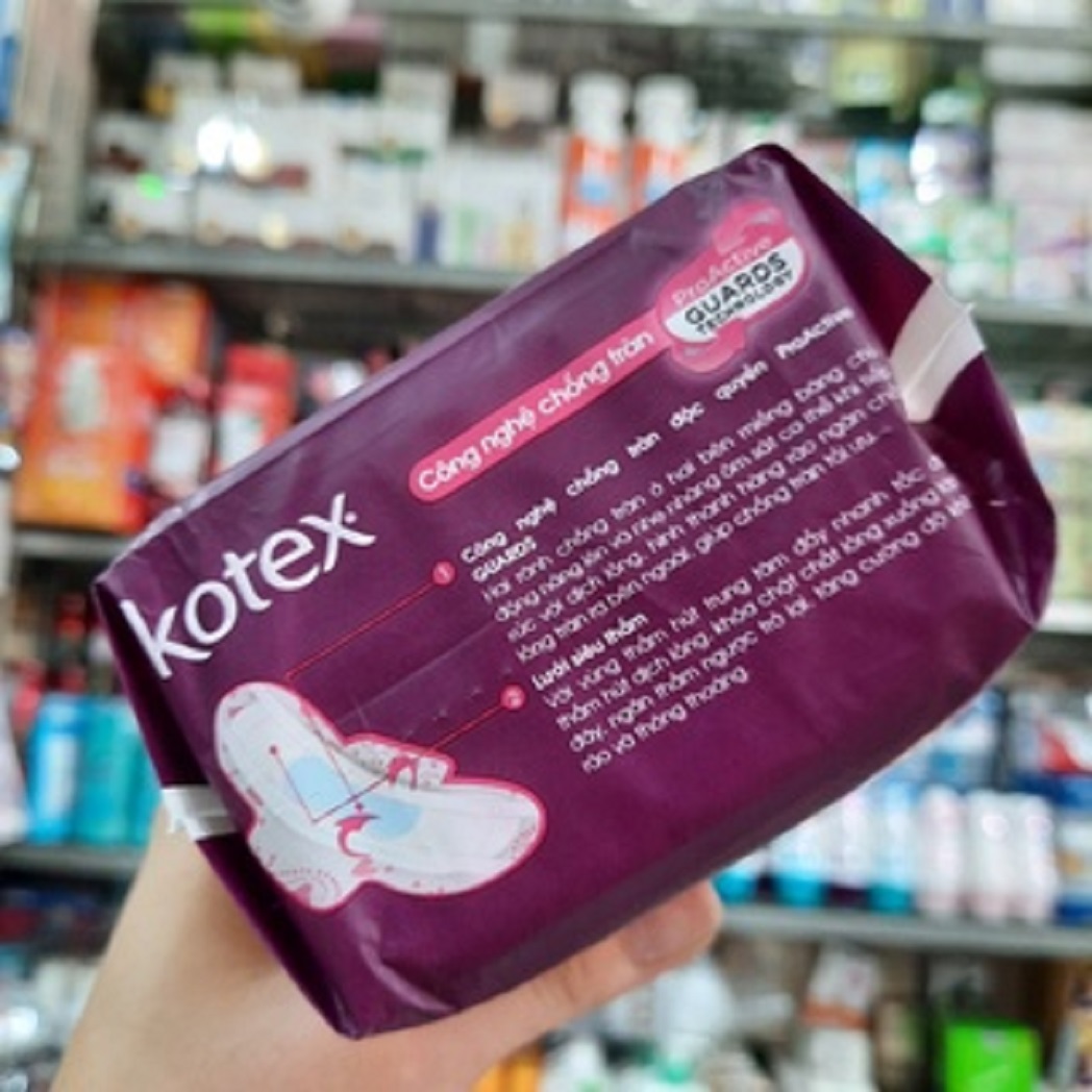 Băng vệ sinh Kotex Pro siêu mỏng cánh lưới siêu thấm 8 miếng