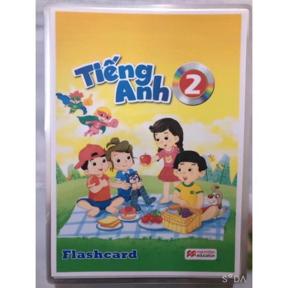 Bộ 72 Thẻ Flashcard Tiếng anh lớp 2 - macmillan- ép plastics