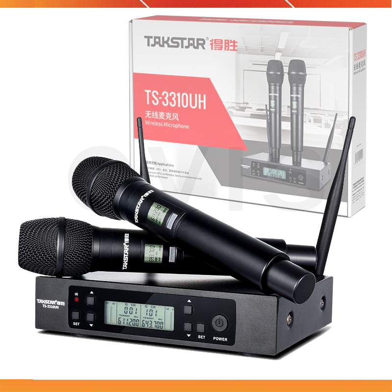 Takstar ts-3310uh - micro không dây uhf cho phòng học, văn phòng, sân khấu, karaoke gia đình, phạm vi 100m