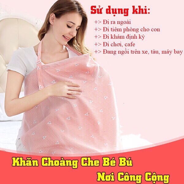 Khăn choàng cho bé bú, bé đi ra ngoài