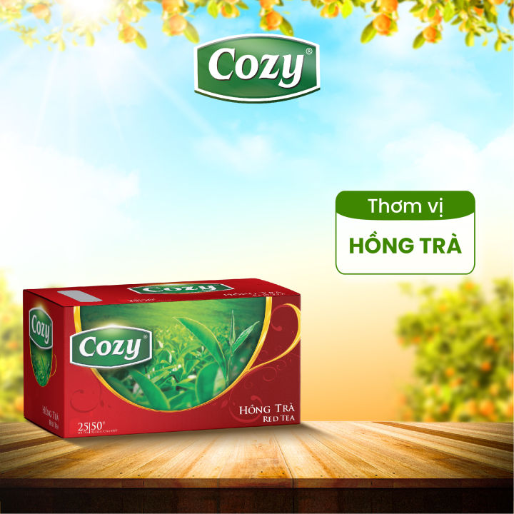 TRÀ COZY HỒNG TRÀ TÚI LỌC 50G