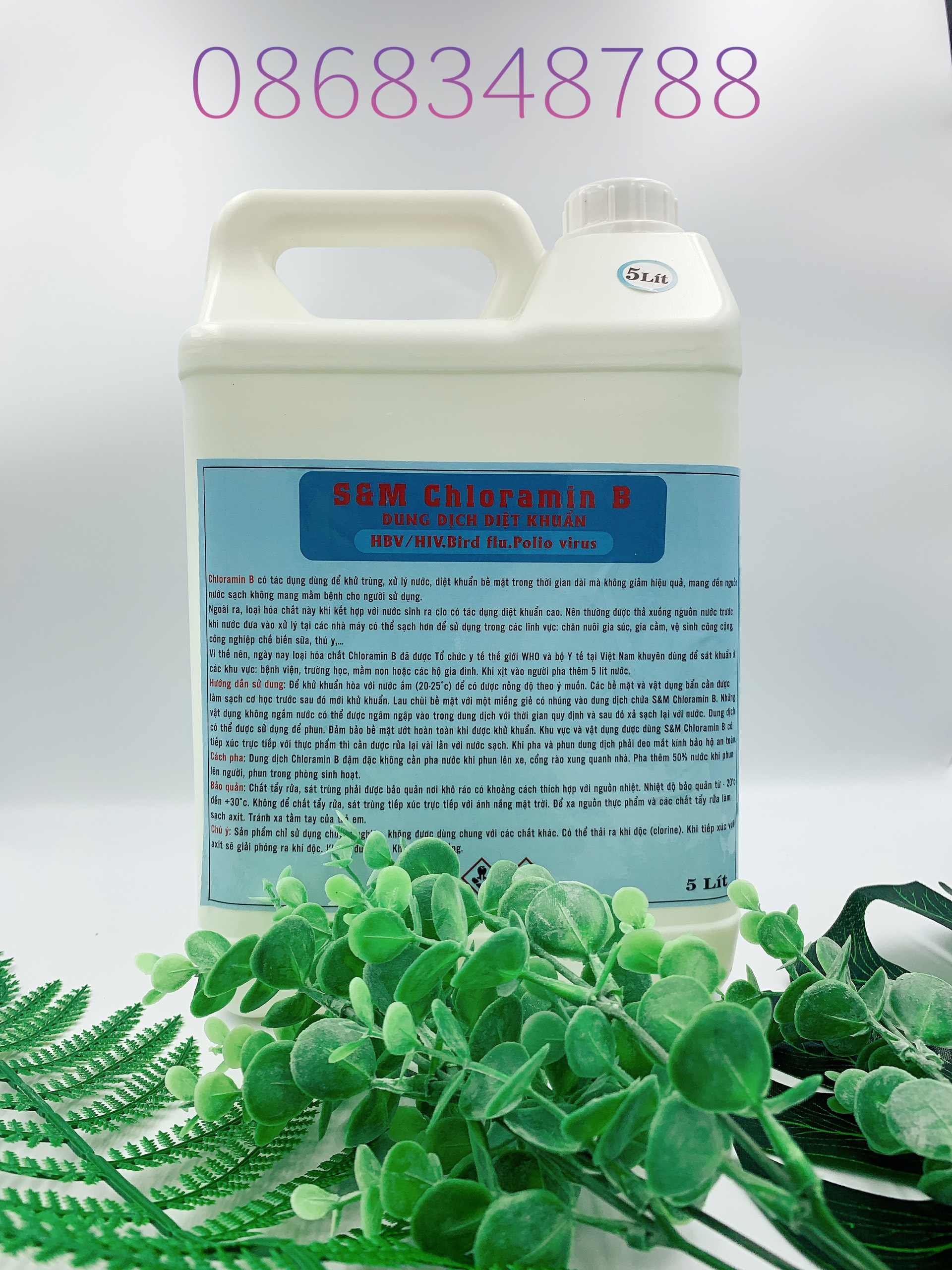 Dung dịch diệt khuẩn Cloramin B S&M (bao VAT)
