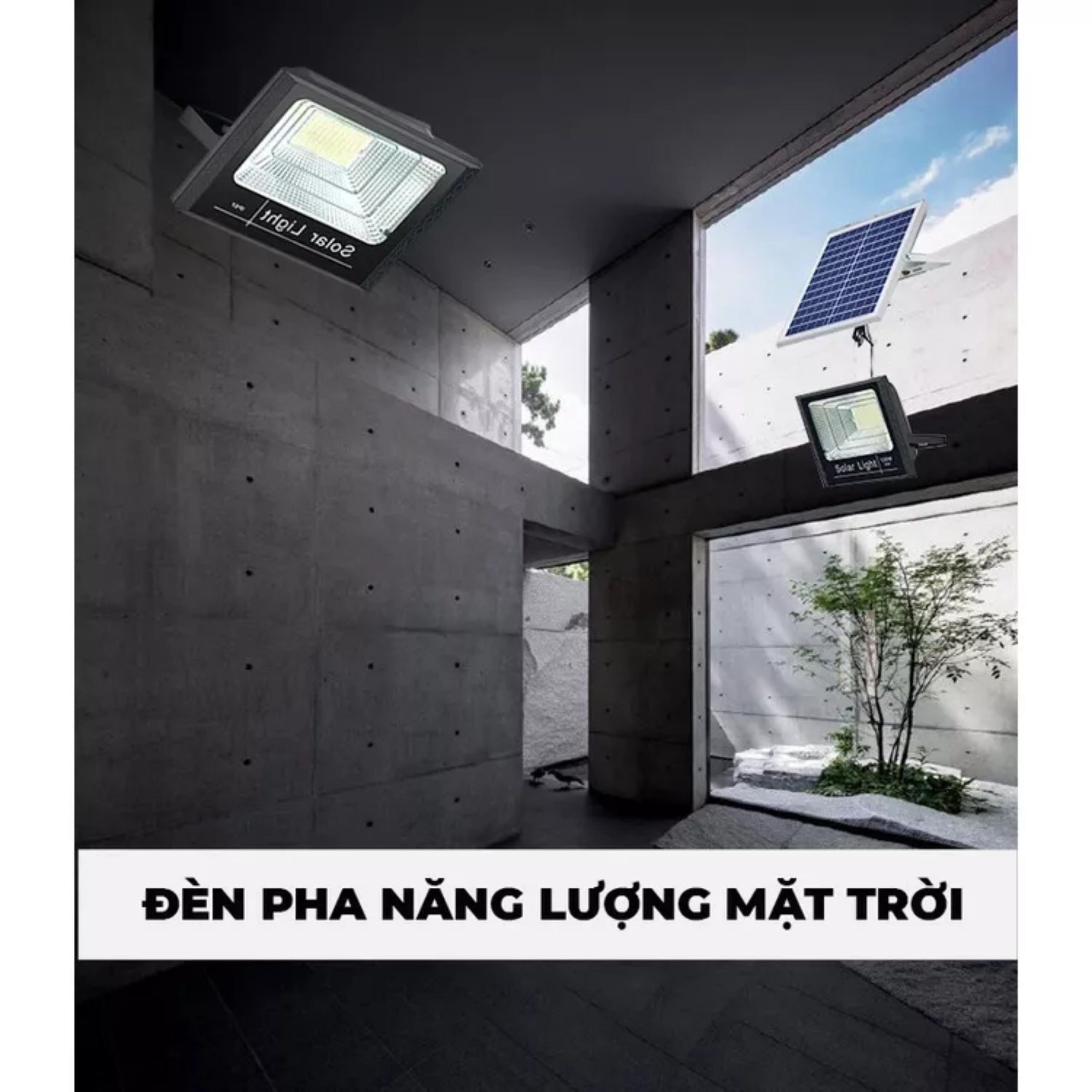 DP1100 Đèn Pha Năng Lượng Mặt Trời Kitawa 100w Ip67