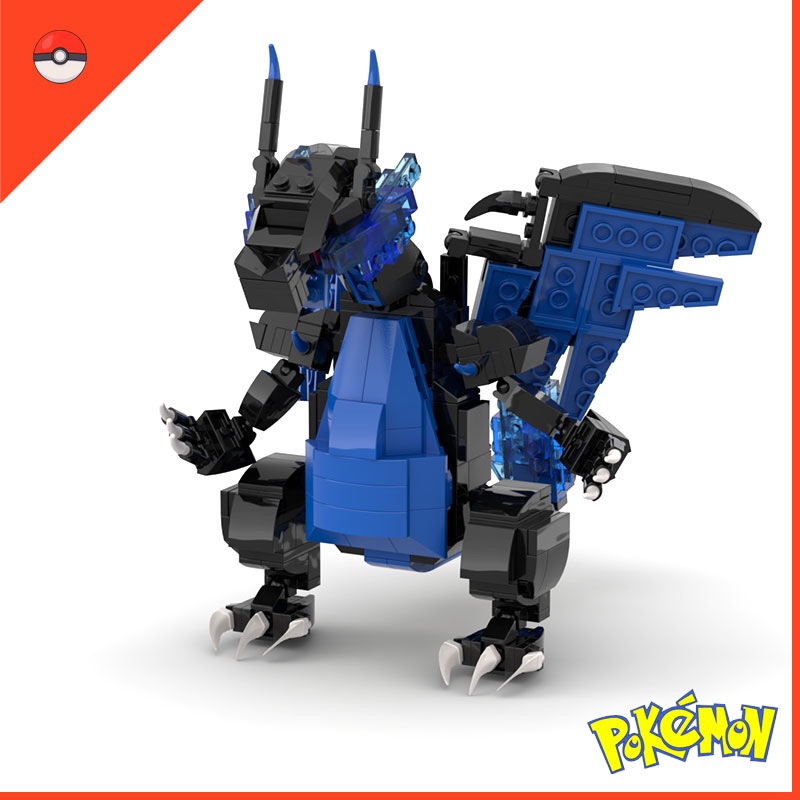 bộ lắp ráp mô hình pokemon mega charizard x