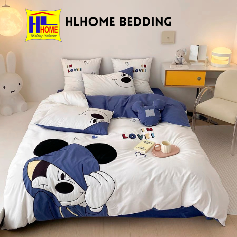 Bộ Chăn ga gối cotton line pony