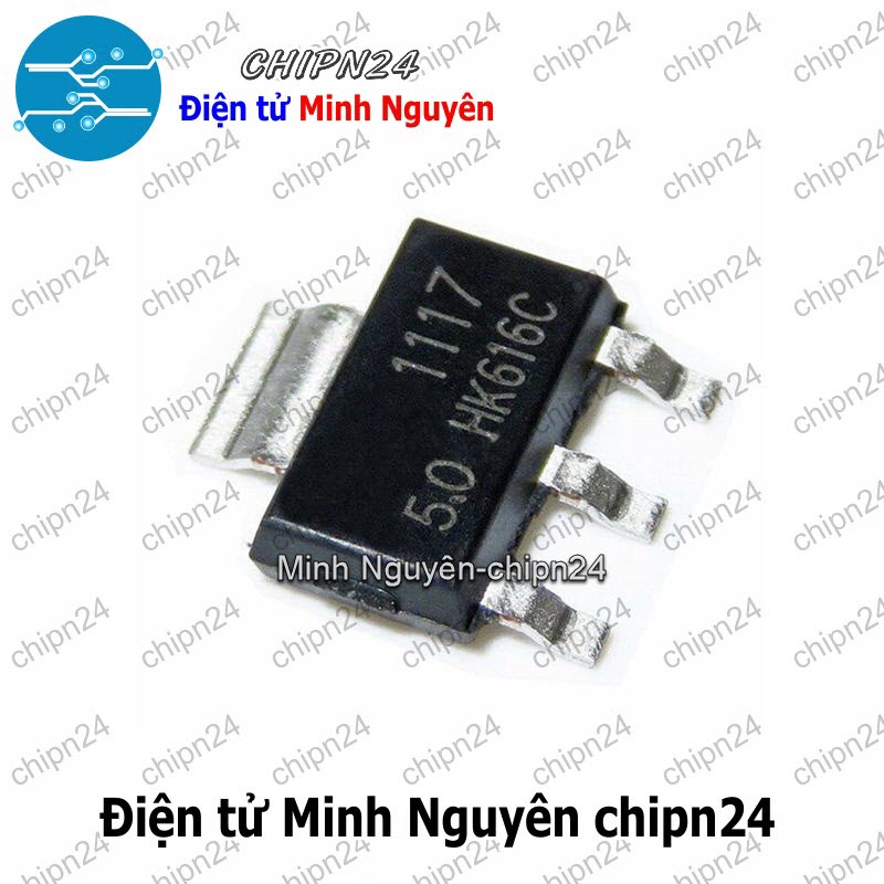 [4 con] (SOP) IC Dán AMS1117-5V SOT-223 (SMD) (IC Nguồn) - HH000369