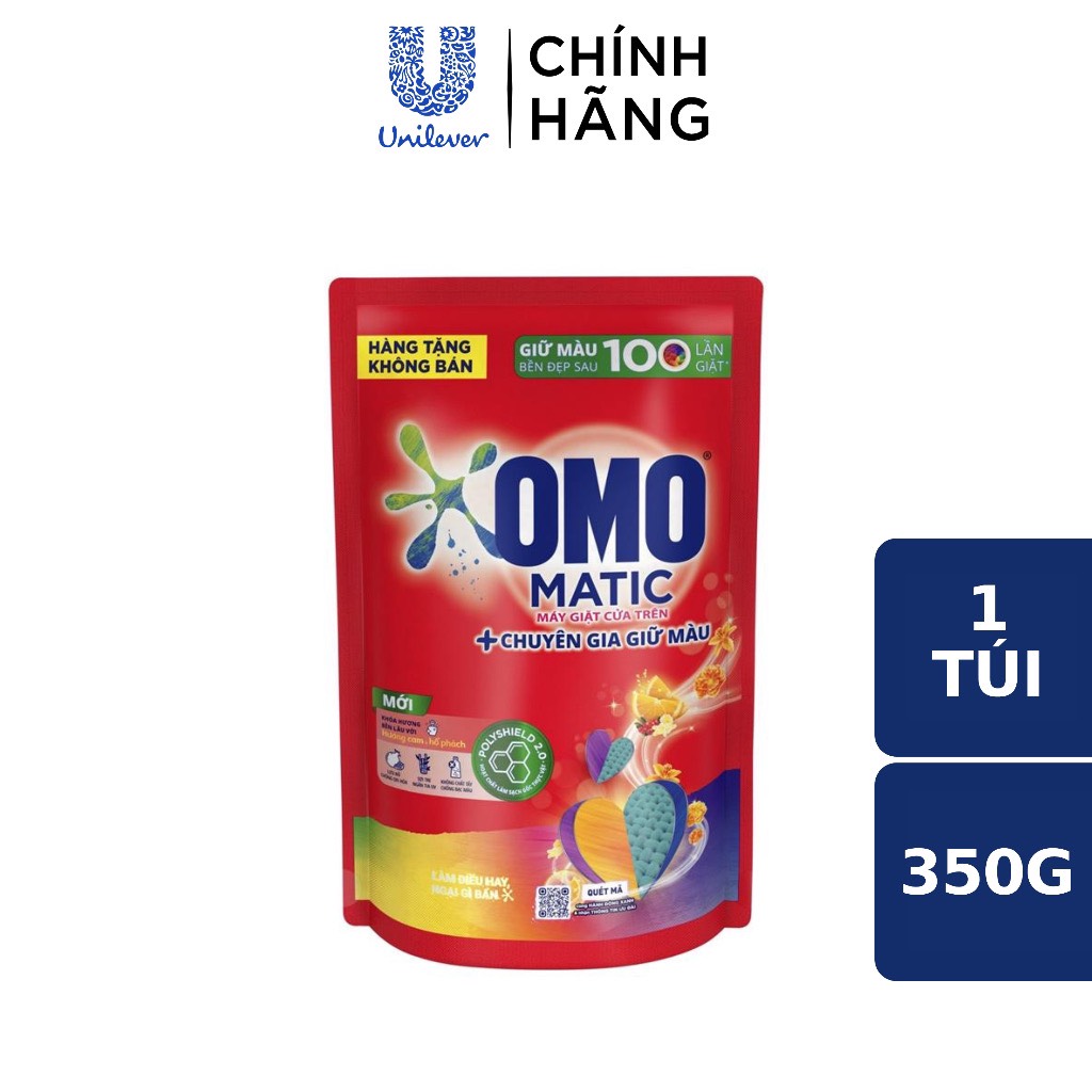 Túi nước giặt omo matic 350g - tạp hóa bát muội