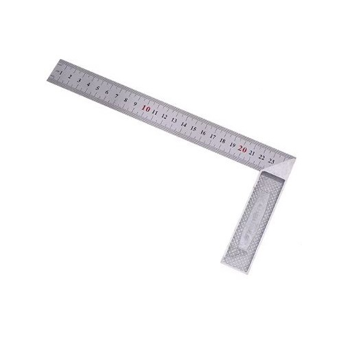 Thước Kim Loại Đo Độ Vuông Góc Dài 25cm Kim Cương