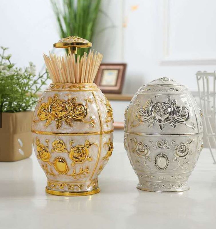 Hộp Đựng Tăm Tự Động Thông Minh, Hũ Tăm/ Lọ Tăm Phong Cách Hoàng Gia Sang Trọng