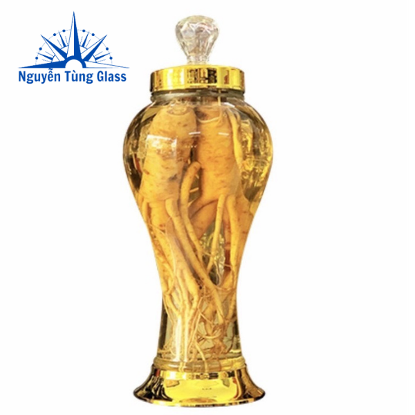 BÌNH NGÂM SÂM THỦY TINH 2 LÍT ( SÂM PHÚ HÒA )