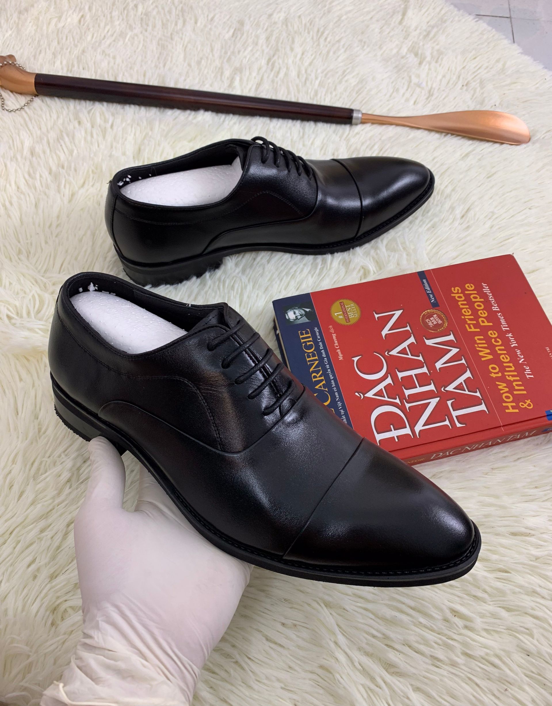 Giày Buộc Dây OXFORD Da Bò Thật - Phong Cách CLASSIC Công Sở Basic