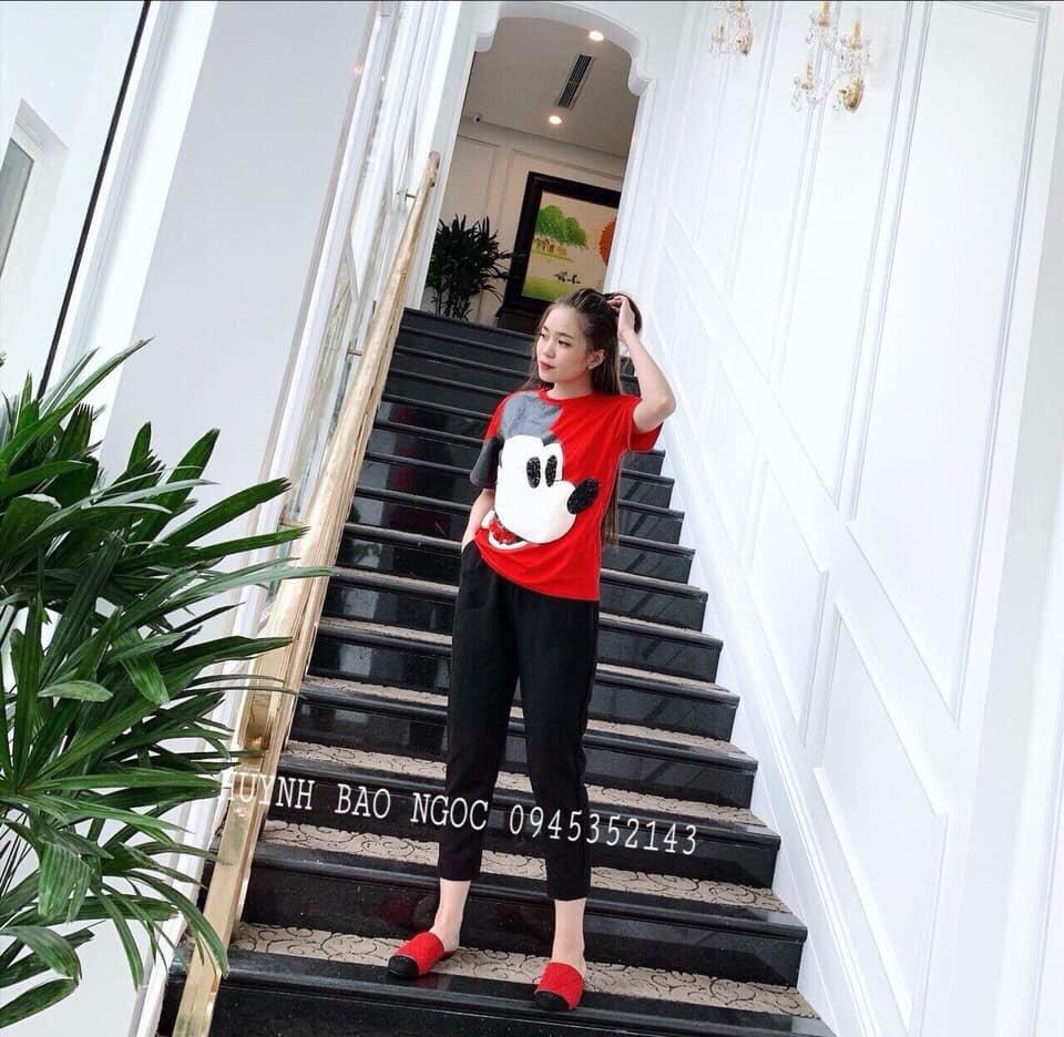 Sét đồ bộ lỡ in hình MICKEY cute TTS0269