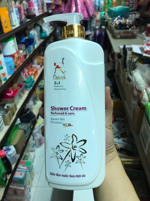 [HCM]Sữa tắm đà điểu Ostrich 900ml 2in1