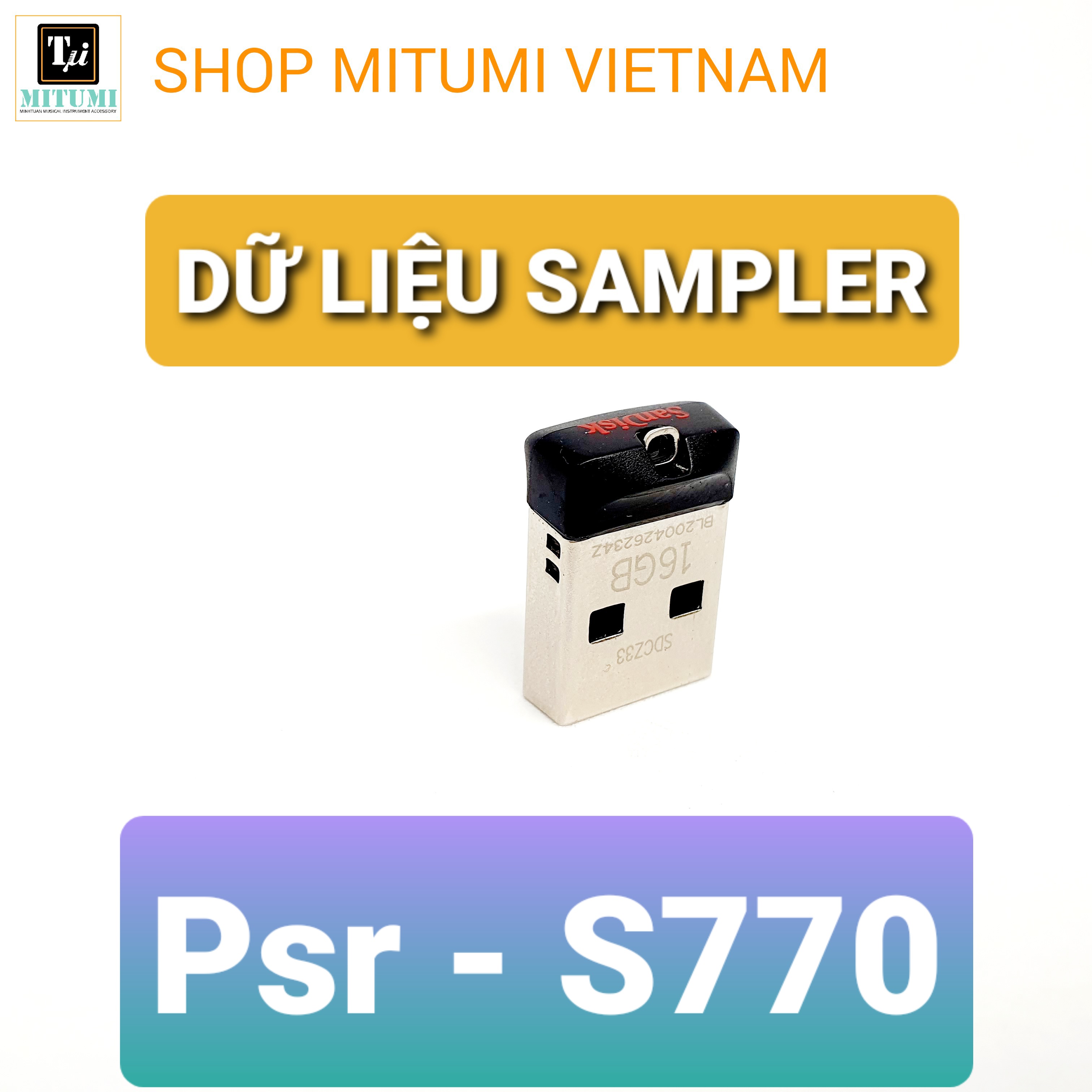Usb Dữ liệu Sampler Đàn Yamaha Psr -S770