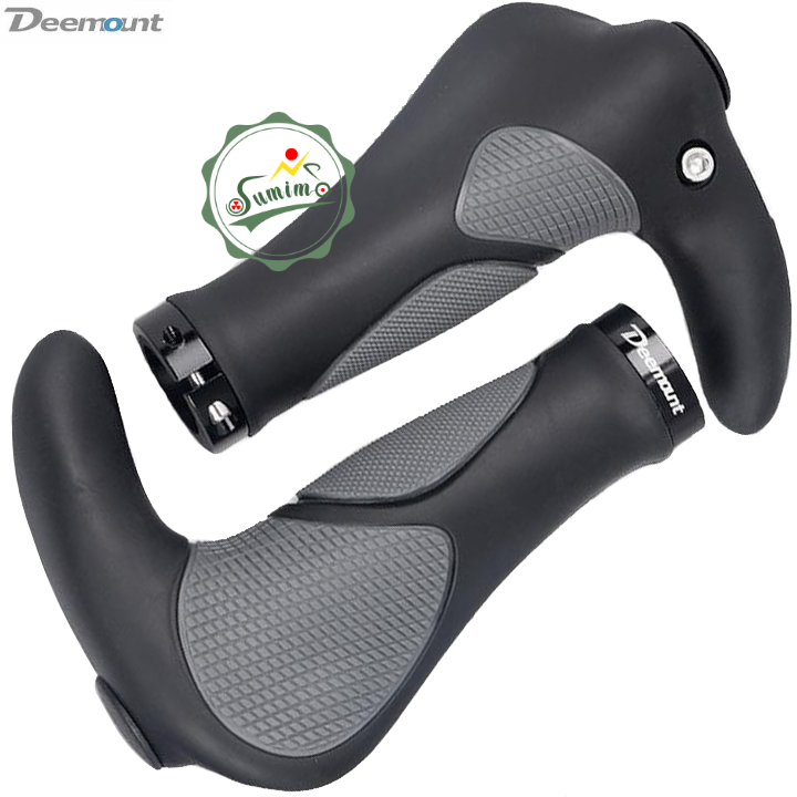 Tay nắm xe đạp - bao tay deemount liền sừng có vòng khoá - chính hãng