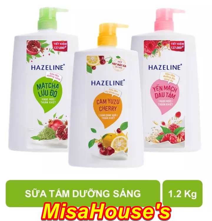 Sữa Tắm Dưỡng Sáng Da Hazeline Matcha & Lựu Đỏ (1.2kg)