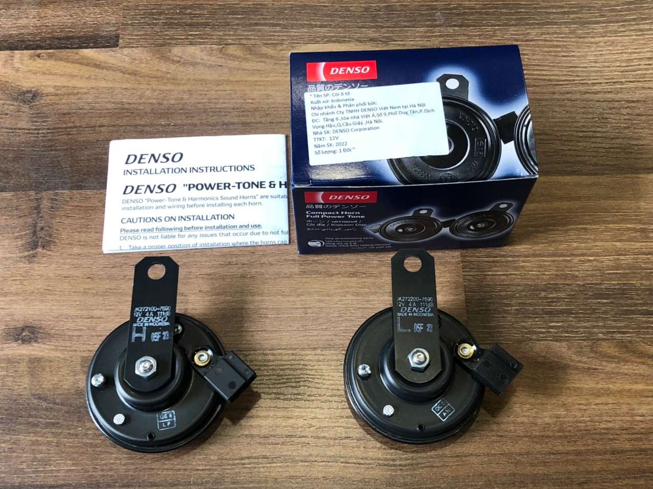 Còi đĩa Denso Toyota Camry 12v 1 giắc hàng chính hãng