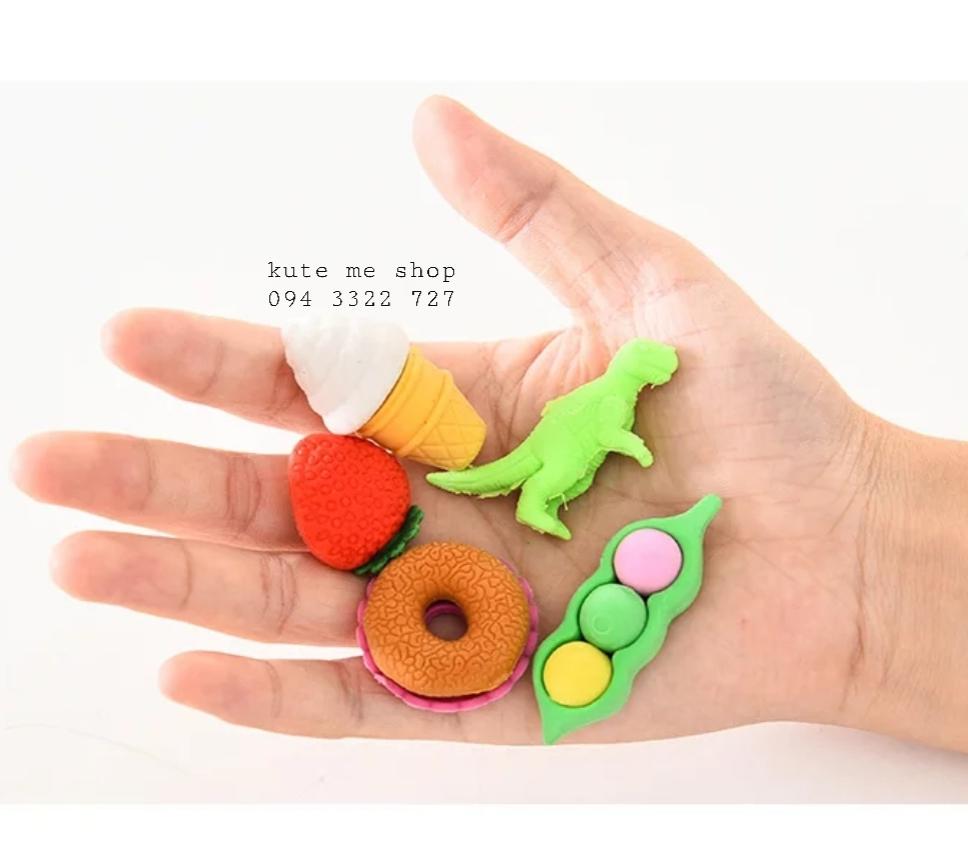 Gôm hình dụng cụ/ thức ăn - 1 set 2 túi