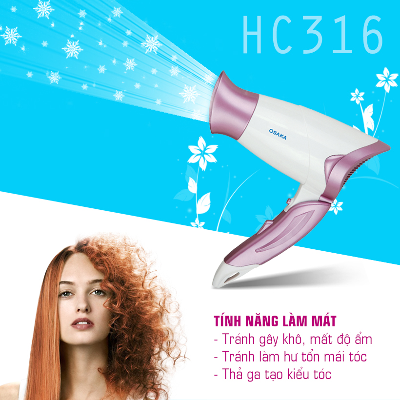 Máy sấy tóc Osaka HC316 1500W