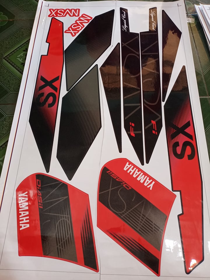 tem rời nouvo 6 SX đỏ đen