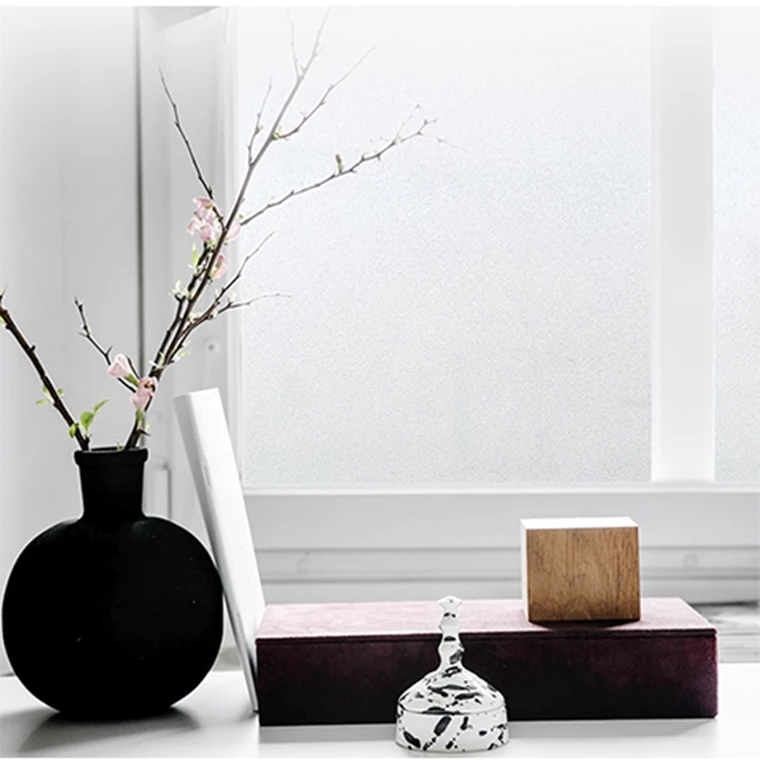 [HCM]Cuộn 5M x 60cm rộng Decal PVC dán kính mờ (có sẵn keo) - Mờ Cát P008