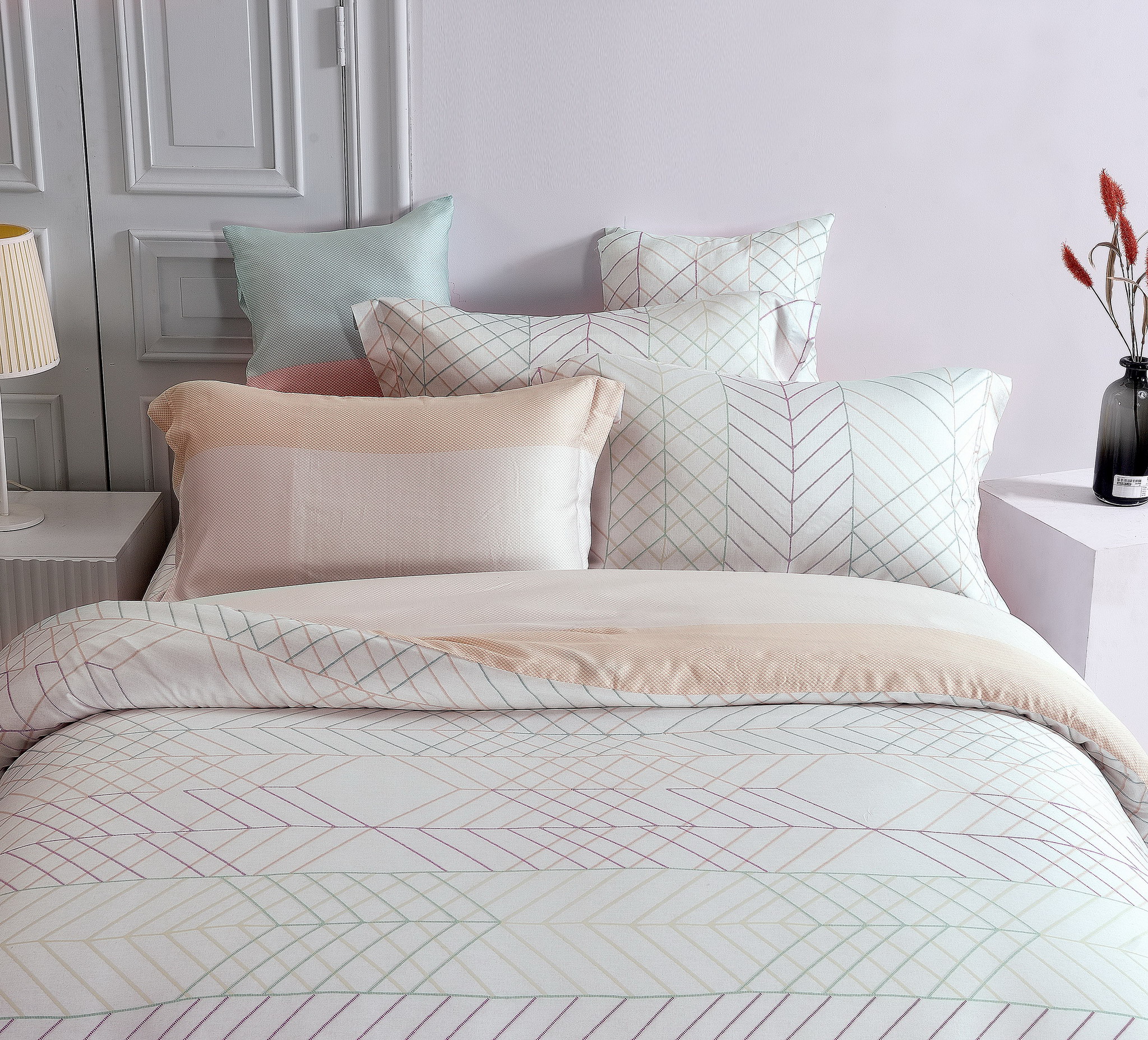 Bộ Ga kèm Vỏ Chăn Akemi Tencel Virtuous v2, gồm 6 món (Super King / King / Queen)