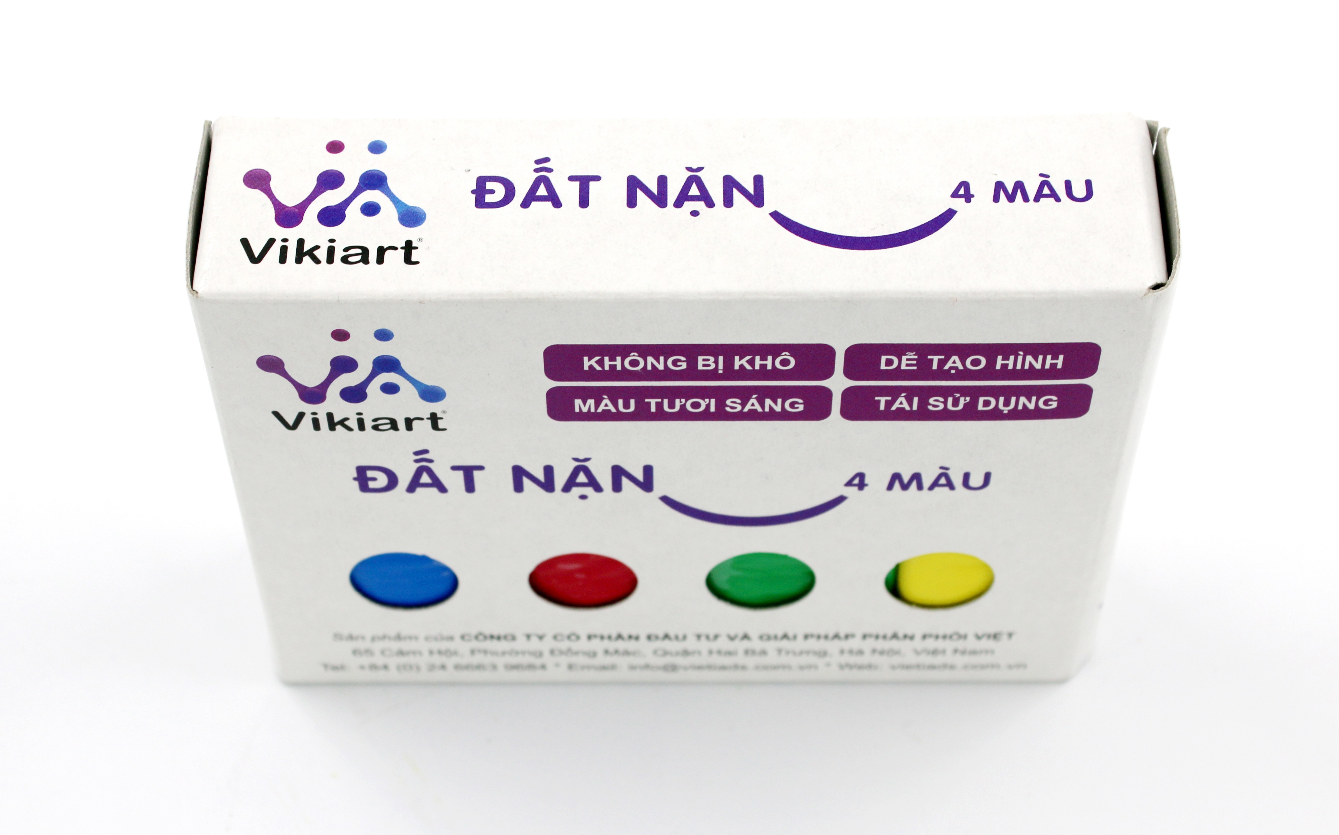 Đất nặn 4 màu Vikiart