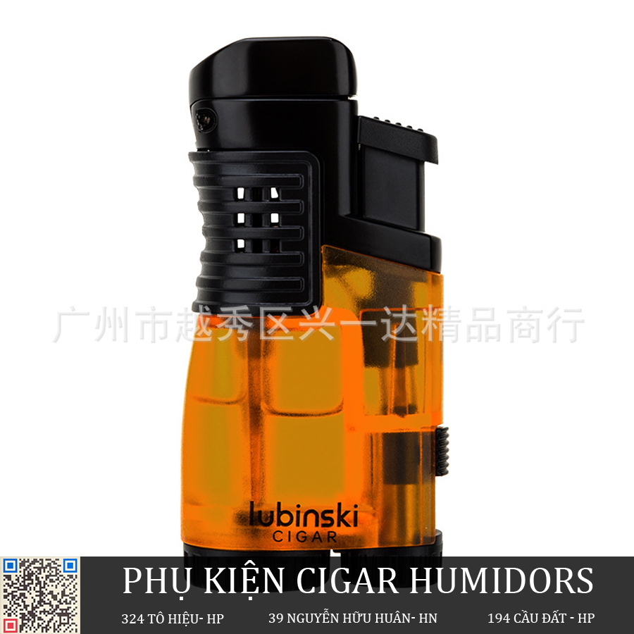 Bật lửa cigar 3 tia kèm đục của Lubinski YJA 10024