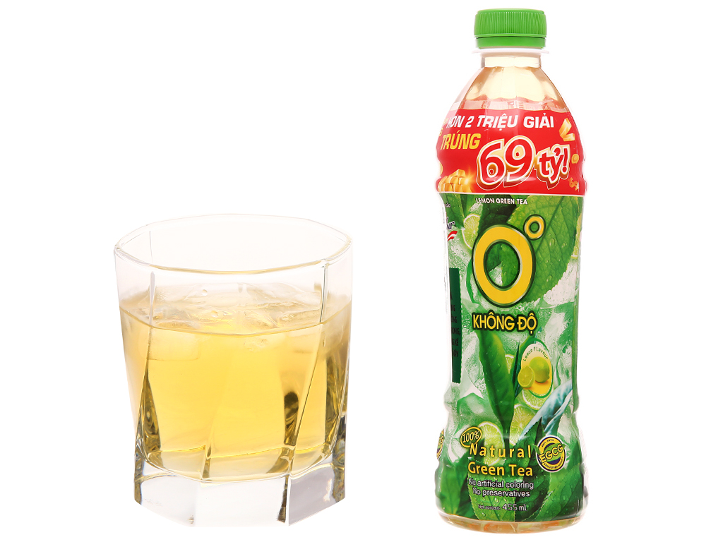 Chai Trà Xanh Không Độ 455ml