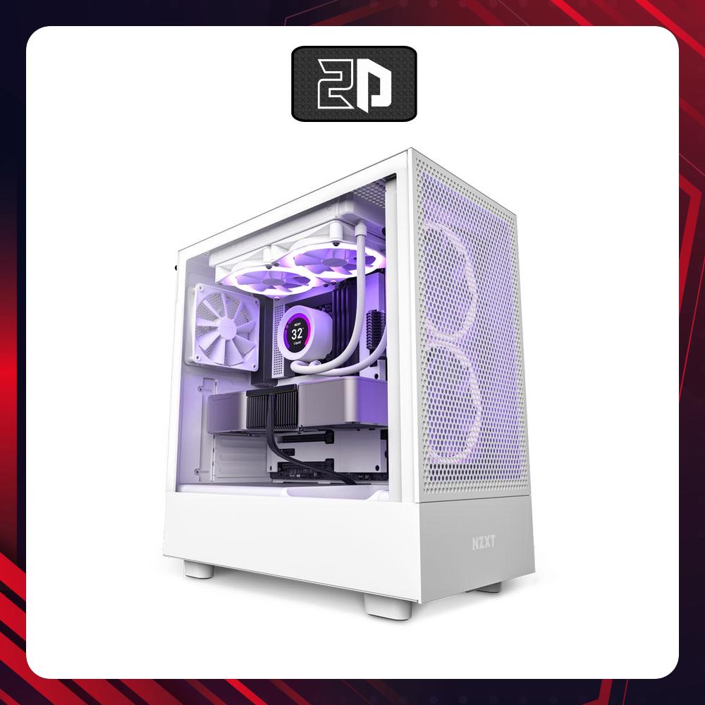 Vỏ case nzxt h5 flow white