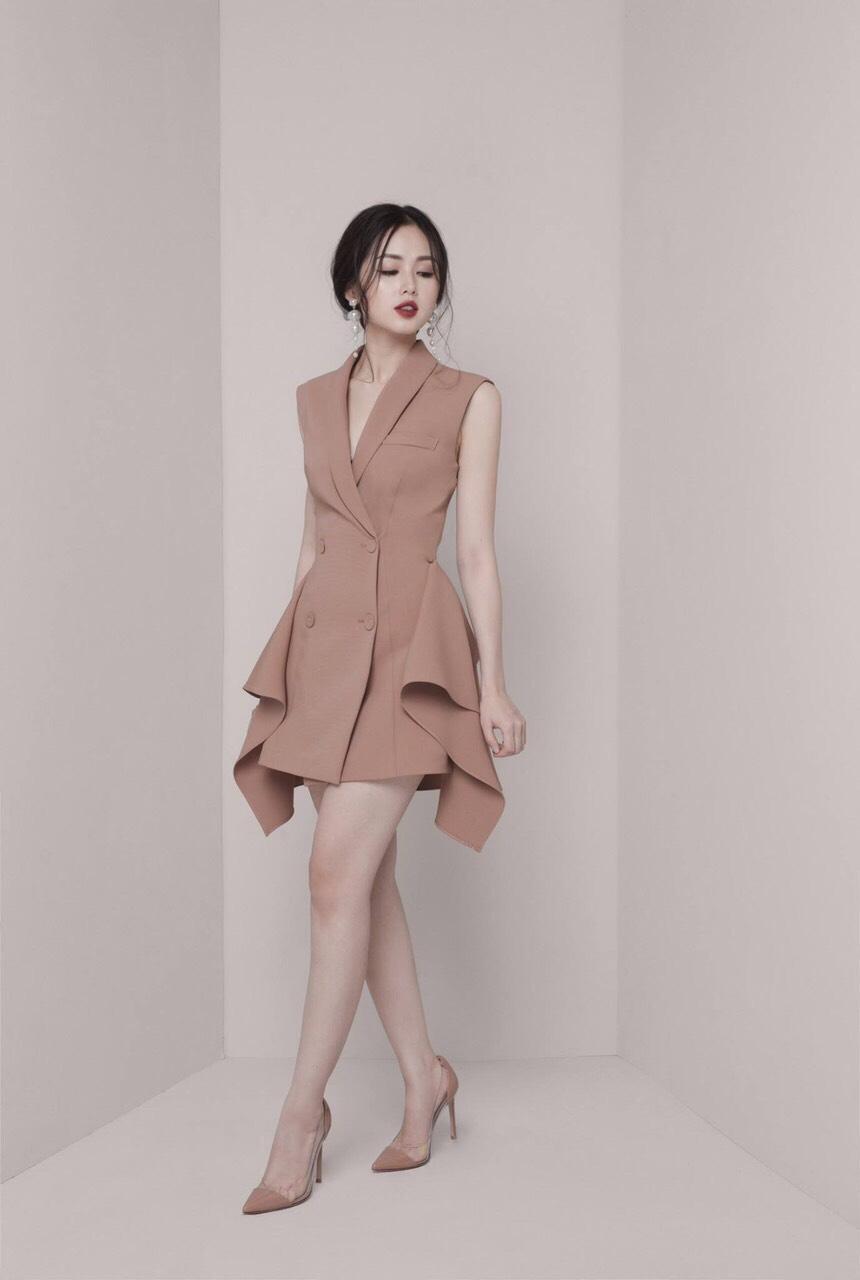 Đầm dự tiệc hiện đại phong cách Hàn
