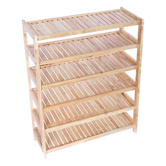 [HCM]Kệ dép gỗ 80cm - 6 tầng