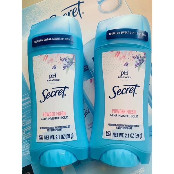 Sáp lăn nách khử mùi Secret pH Balanced Invisible Solid