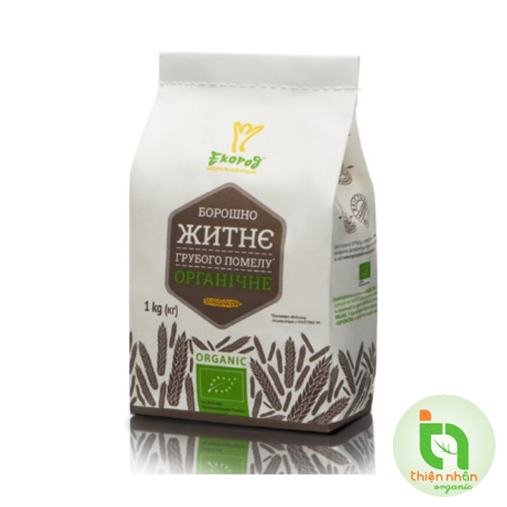 Date T7.23 - Bột lúa mạch hữu cơ Ecorod 1kg Organic Rye Flour