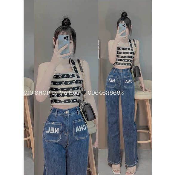 Áo 2s 2 dây chéo lưng croptop chất len mongtoghi QC