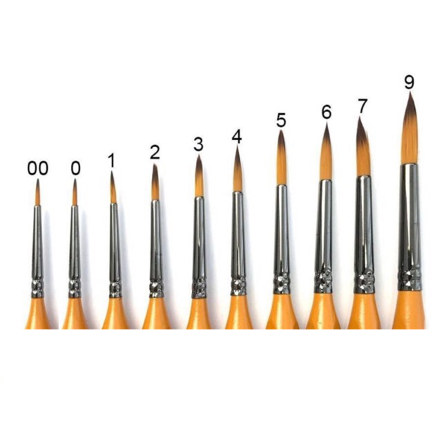 [HCM]CỌ VẼ MÀU NƯỚC ĐẦU TRÒN CAO CẤP HAND ZBS2 (CHỌN SIZE)