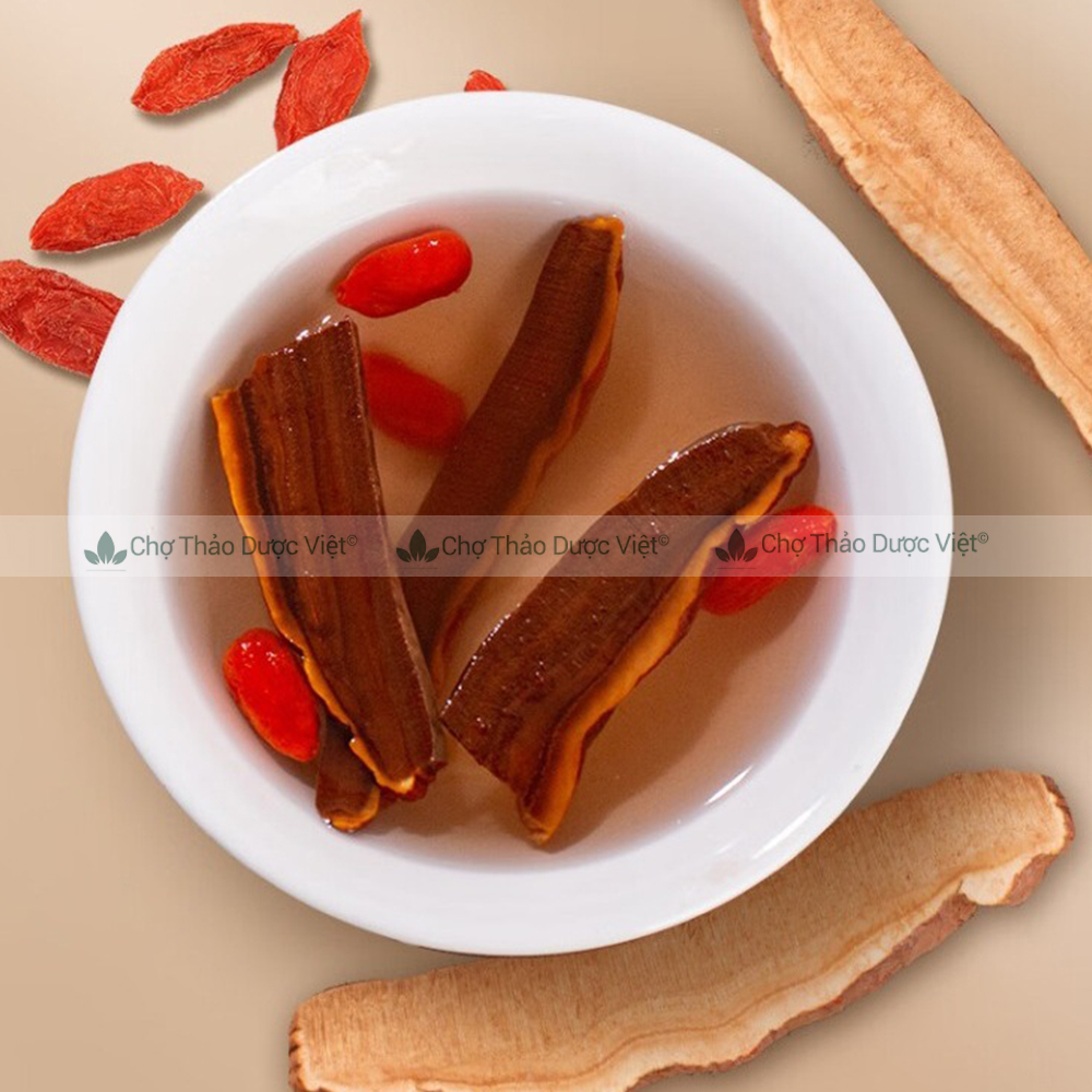 Nấm linh chi Hàn Quốc 1kg, thái lát khô sạch, trà linh chi, giúp bồi bổ sức khỏe, ổn định huyết áp