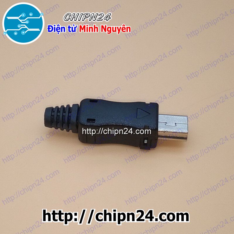 [2 cái] (LKC) Đầu+Vỏ nhựa Mini USB V1 (USB Hàn dây)