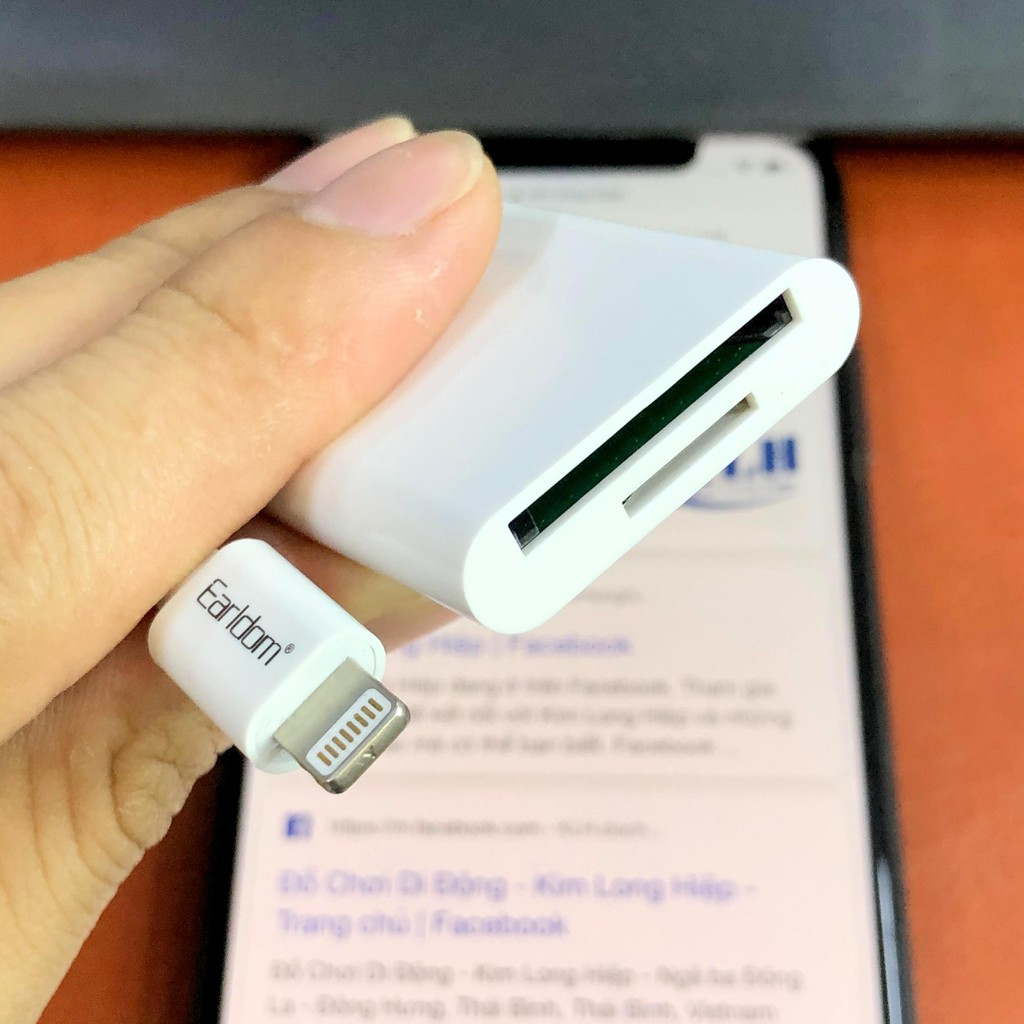 Đầu Đọc Thẻ Nhớ Otg Cho Iphone, Ipad Earldom Ot47