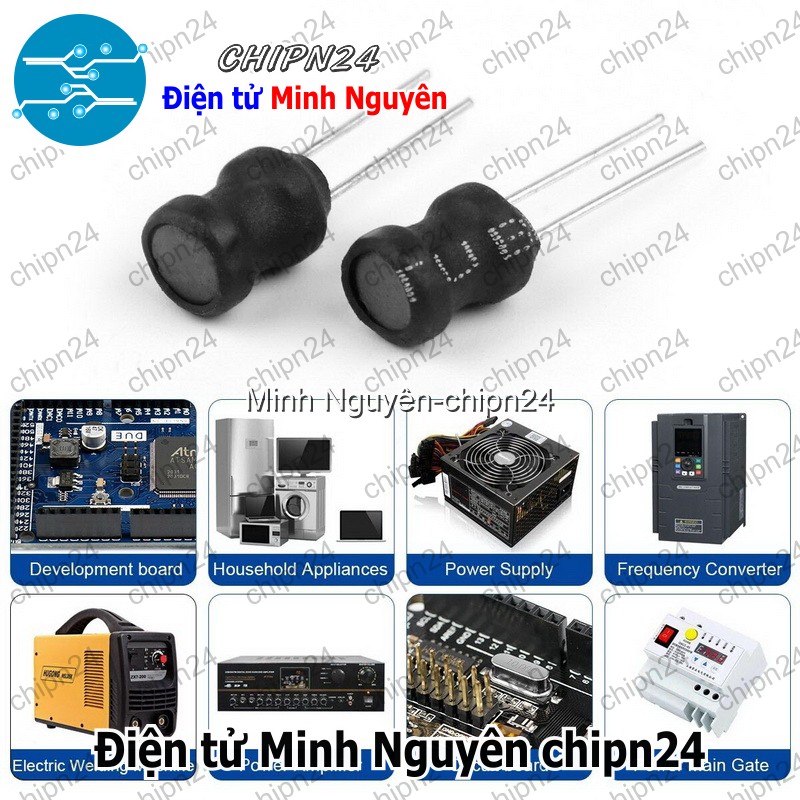 [4 cái] (K229) Cuộn cảm cắm 8x10mm DIP 0810 (100uH/220uH/330uH/470uH/1MH/1.5MH/2.2MH/3.3MH/4.7MH/10MH)-[Chọn Loại] - HHH.00373
