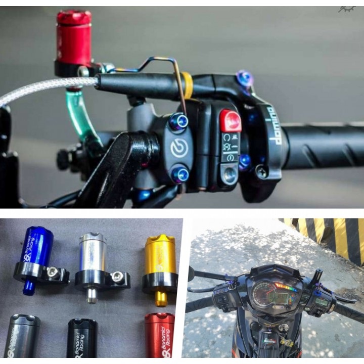 Bình Dầu Tròn Kiểu Bonamici Racing Tặng Kèm Pát